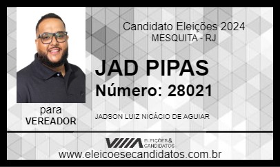 Candidato JAD PIPAS 2024 - MESQUITA - Eleições