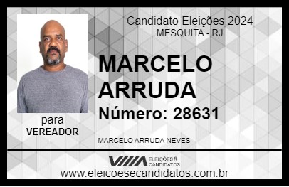 Candidato MARCELO ARRUDA 2024 - MESQUITA - Eleições