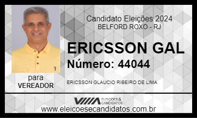 Candidato ERICSSON GAL 2024 - BELFORD ROXO - Eleições