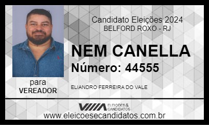 Candidato NEM COLONIAL 2024 - BELFORD ROXO - Eleições