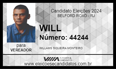 Candidato WILL 2024 - BELFORD ROXO - Eleições