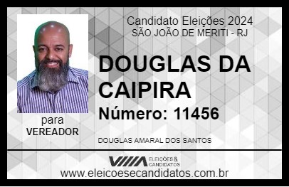 Candidato DOUGLAS DA CAIPIRA 2024 - SÃO JOÃO DE MERITI - Eleições