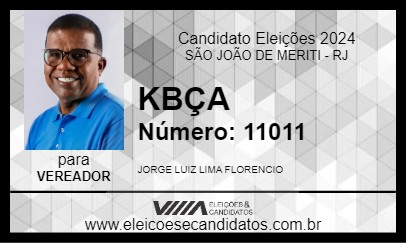 Candidato KBÇA 2024 - SÃO JOÃO DE MERITI - Eleições