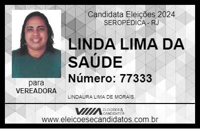 Candidato LINDA LIMA DA SAÚDE 2024 - SEROPÉDICA - Eleições