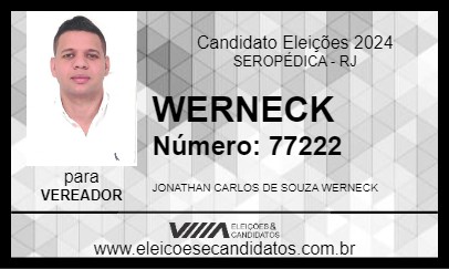 Candidato WERNECK 2024 - SEROPÉDICA - Eleições