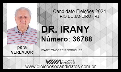 Candidato DR. IRANY 2024 - RIO DE JANEIRO - Eleições