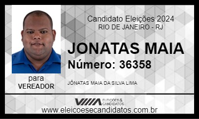 Candidato JONATAS MAIA 2024 - RIO DE JANEIRO - Eleições