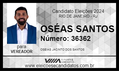 Candidato OSÉIAS SANTOS 2024 - RIO DE JANEIRO - Eleições