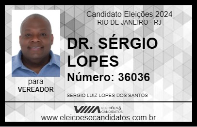 Candidato DR. SÉRGIO LOPES 2024 - RIO DE JANEIRO - Eleições