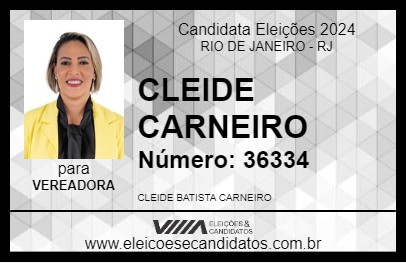 Candidato CLEIDE CARNEIRO 2024 - RIO DE JANEIRO - Eleições