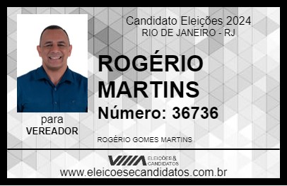 Candidato PROFESSOR ROGÉRIO MARTINS 2024 - RIO DE JANEIRO - Eleições