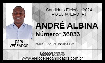 Candidato ANDRÉ BALBINA 2024 - RIO DE JANEIRO - Eleições