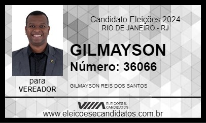 Candidato GILMAYSON 2024 - RIO DE JANEIRO - Eleições