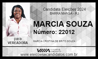 Candidato MARCIA SOUZA 2024 - BARRA MANSA - Eleições