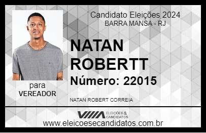 Candidato NATAN ROBERTT 2024 - BARRA MANSA - Eleições