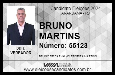 Candidato BRUNO MARTINS 2024 - ARARUAMA - Eleições