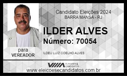 Candidato ILDER ALVES 2024 - BARRA MANSA - Eleições