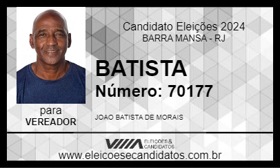 Candidato BATISTA 2024 - BARRA MANSA - Eleições