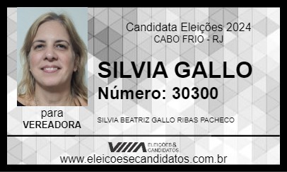 Candidato SILVIA GALLO 2024 - CABO FRIO - Eleições