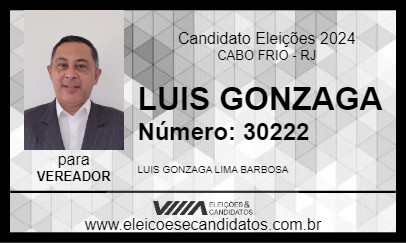 Candidato LUIS GONZAGA 2024 - CABO FRIO - Eleições