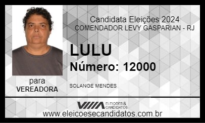 Candidato LULU 2024 - COMENDADOR LEVY GASPARIAN - Eleições