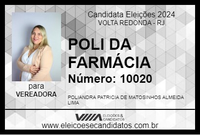 Candidato POLI DA FARMÁCIA 2024 - VOLTA REDONDA - Eleições