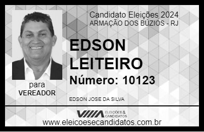 Candidato EDSON LEITEIRO 2024 - ARMAÇÃO DOS BÚZIOS - Eleições