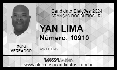 Candidato YAN LIMA 2024 - ARMAÇÃO DOS BÚZIOS - Eleições