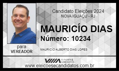 Candidato MAURICÍO DIAS 2024 - NOVA IGUAÇU - Eleições