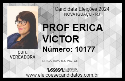 Candidato PROF ERICA VICTOR 2024 - NOVA IGUAÇU - Eleições