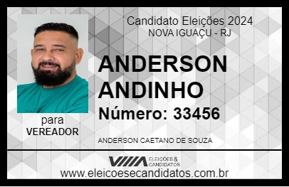 Candidato ANDERSON ANDINHO 2024 - NOVA IGUAÇU - Eleições