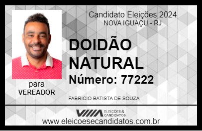 Candidato DOIDÃO NATURAL 2024 - NOVA IGUAÇU - Eleições