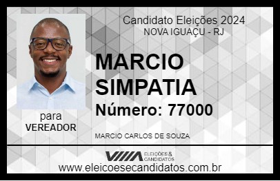 Candidato MARCIO SIMPATIA 2024 - NOVA IGUAÇU - Eleições