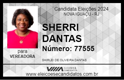 Candidato SHERRI DANTAS 2024 - NOVA IGUAÇU - Eleições