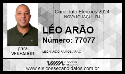 Candidato LÉO ARÃO 2024 - NOVA IGUAÇU - Eleições