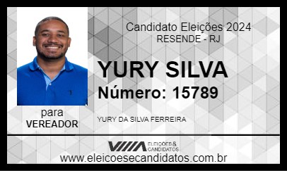 Candidato YURY SILVA 2024 - RESENDE - Eleições