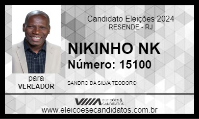 Candidato NIKINHO NK 2024 - RESENDE - Eleições