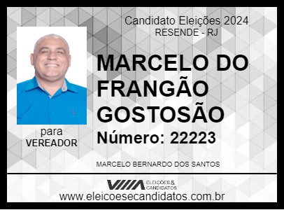 Candidato MARCELO DO FRANGÃO GOSTOSÃO 2024 - RESENDE - Eleições