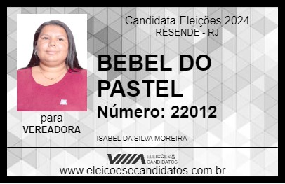 Candidato BEBEL DO PASTEL 2024 - RESENDE - Eleições