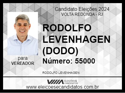 Candidato RODOLFO LEVENHAGEN (DODO) 2024 - VOLTA REDONDA - Eleições