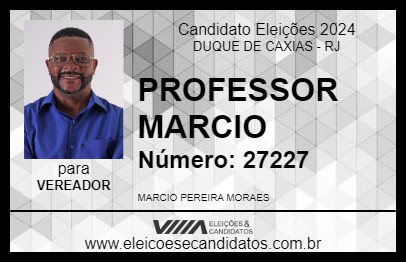 Candidato PROFESSOR MARCIO 2024 - DUQUE DE CAXIAS - Eleições