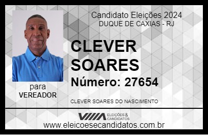 Candidato CLEVER SOARES 2024 - DUQUE DE CAXIAS - Eleições