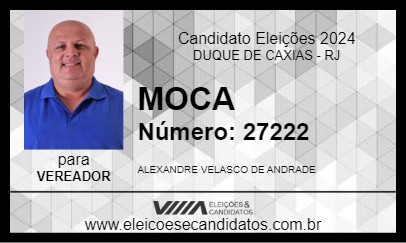 Candidato MOCA 2024 - DUQUE DE CAXIAS - Eleições