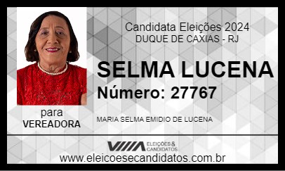 Candidato SELMA LUCENA 2024 - DUQUE DE CAXIAS - Eleições