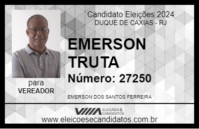 Candidato EMERSON TRUTA 2024 - DUQUE DE CAXIAS - Eleições