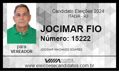 Candidato JOCIMAR FIO 2024 - ITALVA - Eleições