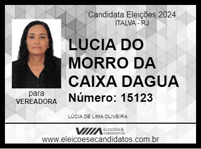 Candidato LUCIA DO MORRO DA CAIXA DAGUA 2024 - ITALVA - Eleições