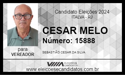 Candidato CESAR MELO 2024 - ITALVA - Eleições