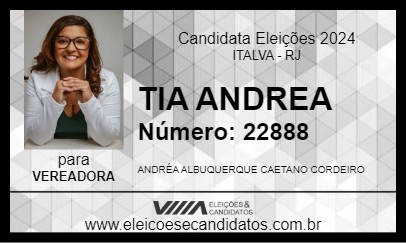 Candidato TIA ANDREA 2024 - ITALVA - Eleições