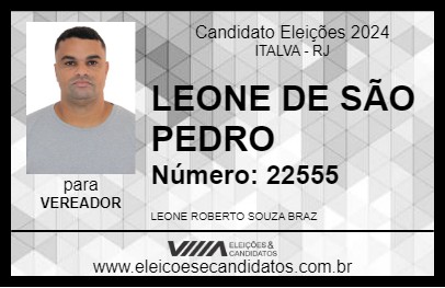 Candidato LEONE DE SÃO PEDRO 2024 - ITALVA - Eleições